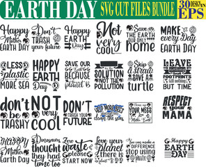 Earth Day Quotes SVG Bundle 