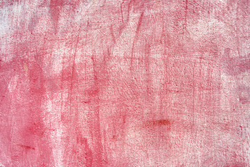 Pink crimson color light red paint on the concrete cement background empty blank, the old wall covered with crimson stucco, Concrete texture Empty Studio Background