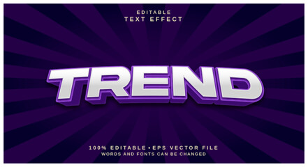 Editable text style effect - Trend text style theme.