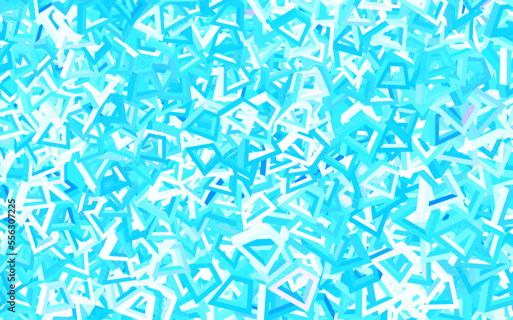 Poster light blue, yellow vector background with abstract shapes.