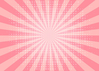 comic pink background.