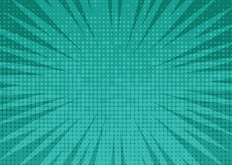 comic green background.
