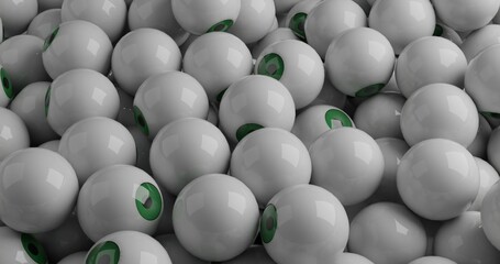eyeballs 3d render made in blender