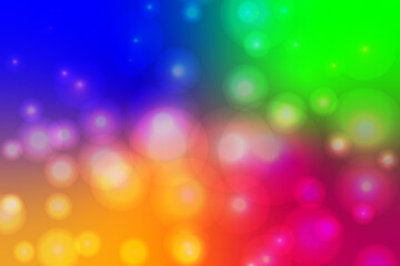 Abstract colorful bokeh light background.  Holiday concept and celebration background. Defocused bokeh blur lights background. Festive bokeh light background.