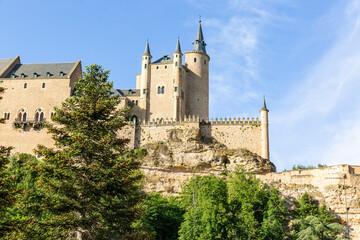 Fototapeta na wymiar Alcazar fortress of Segovia (Segovia medieval Castle), Segovia, Castile and Leon, Spain