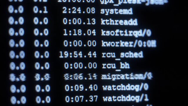 Code on screen, close-up details of coding log tracing activity with glitch and digital artifact. Concept for technology background and coding activity for developer programmer and tech expert