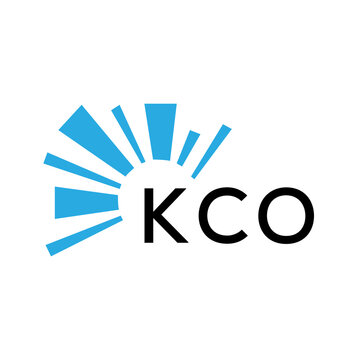 KCO letter logo. KCO blue image on white background and black letter. KCO technology  Monogram logo design for entrepreneur and business. KCO best icon.
