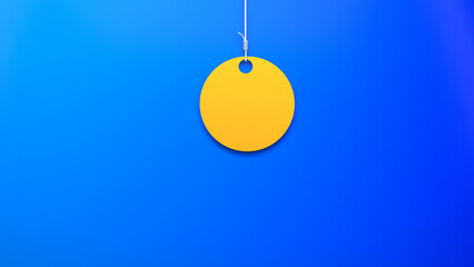 Hanging rope and speech bubble