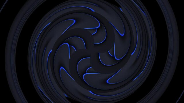 Cool moving backgrounds with a stunning twirl effect of patterns. Suitable as an overlay and background for intro videos. Background of a 4K seamless looping intro video
