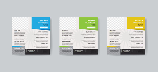 Business flyer template design print ready.