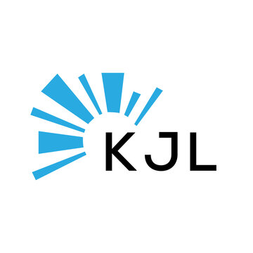 KJL letter logo. KJL blue image on white background and black letter. KJL technology  Monogram logo design for entrepreneur and business. KJL best icon.

