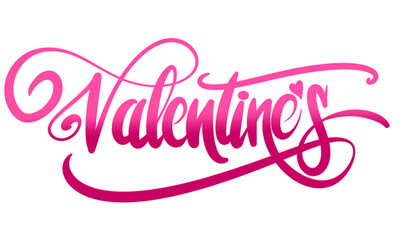 HAPPY VALENTINE text hand writing