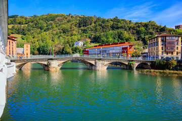 Naklejka premium The banks of the Oria River