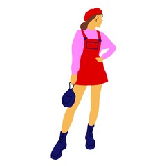 girl with shopping bags