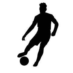 soccer player silhouette