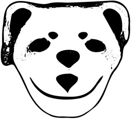 panda face vector
