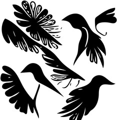 set of birds