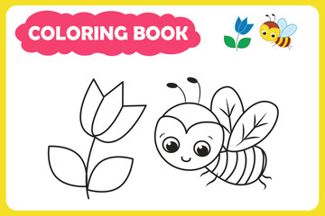 coloring book for children. vector illustration of forest animal