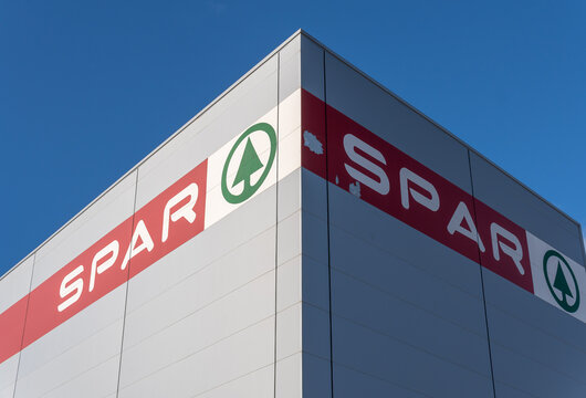 Industrial Building Of The Supermarket Spar