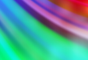 Light Green, Red vector blurred bright pattern.