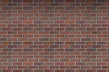 pattern texture background of red brick wall 3d render