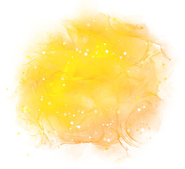 alcohol ink yellow