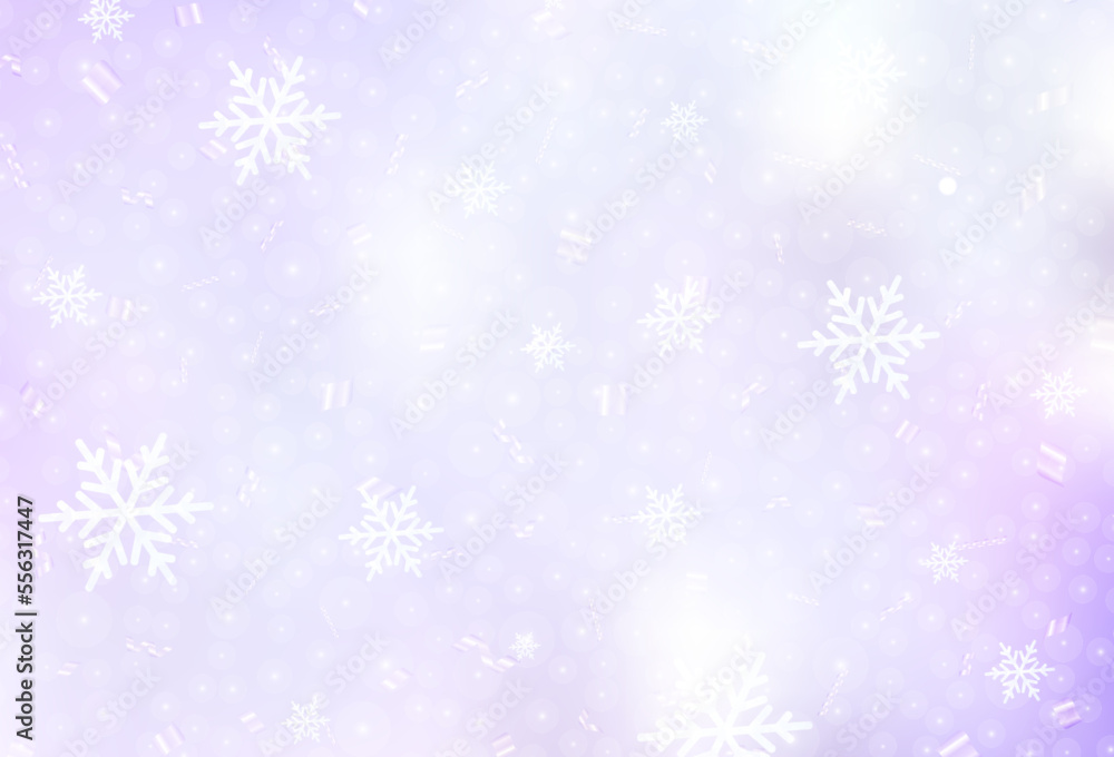 Canvas Prints light purple vector layout in new year style.