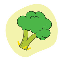 Green Leaf Vegetable Vector Illustration