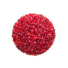 Fresh and clean pomegranate grains