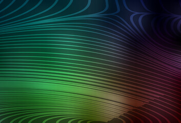 Fototapeta na wymiar Dark Green vector background with straight lines.