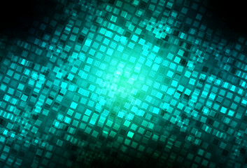 Obraz premium Dark Blue, Green vector background in polygonal style.