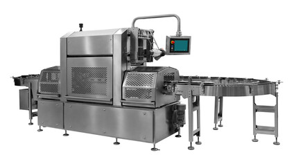Automatic packing machine. Filling equipment. Packing in a transparent cellophane film. Designing...