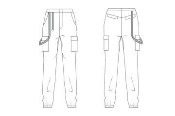 Cargo pant illustration 