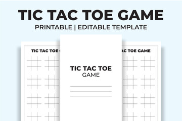 Tic Tac Toe Game - obrazy, fototapety, plakaty