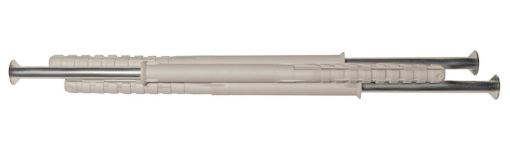 A set of construction fasteners, dowels,screws