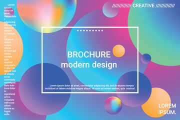 Abstract geometric texture. 3d ball shape gradients for decoration design.