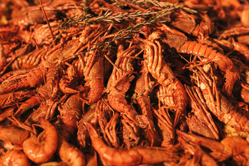 lobsters in a paella