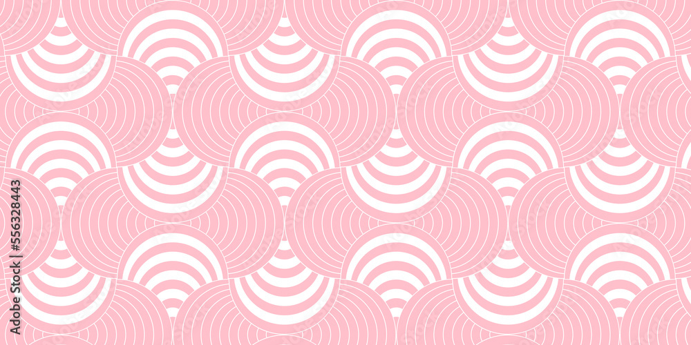 Aufkleber pattern seamless circle abstract wave background stripe pink candy colors and line. geometric line v