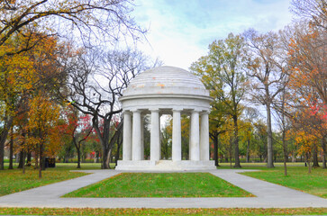 The District of Columbia War Memorial in Autumn - Washington D.C. United States