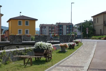 Rolgordijnen Il centro storico di Pignone in provincia di La Spezia, Liguria, Italia. © Fabio Caironi