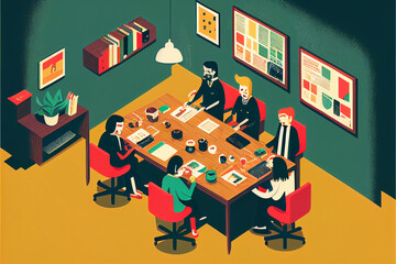 Business meeting in office