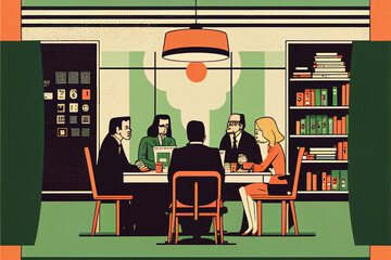 Business meeting in office