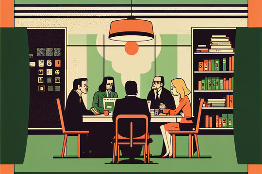 Business meeting in office