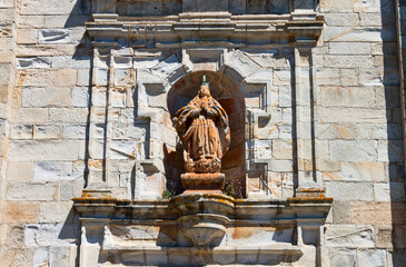 The Royal Monastery of Santa Maria de Oia in the province of Pontevedra, in Galicia, Spain.
