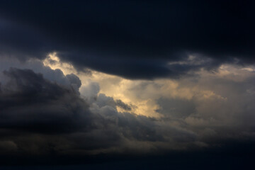 Fototapeta na wymiar black clouds