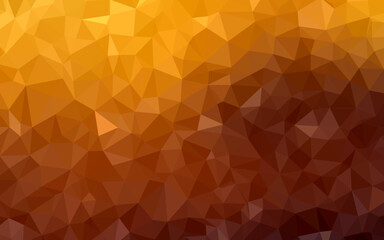 Fototapeta na wymiar Dark Orange vector abstract polygonal pattern.