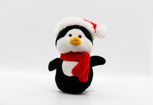 penguin with santa hat