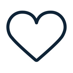 Heart icon. Heart shape. Favorite outline icon.