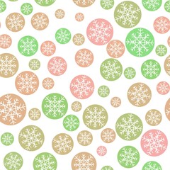 Winter seamless Noel snowflakes for wrapping paper and clothes print and kids and Christmas gifts