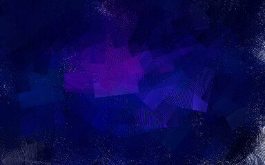 Dark Pink, Blue vector background with wry lines.